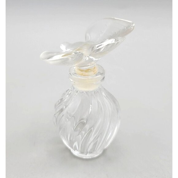 Lalique Crystal Twist Perfume Bottle Nina Ricci Perfume Bird Stopper EMPTY - Picture 2 of 8